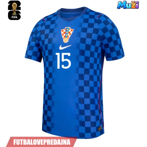 Lacne Muži Futbalové dres Chorvátsko Mario Pasalic #15 MS 2026 Krátky Rukáv - Preč
